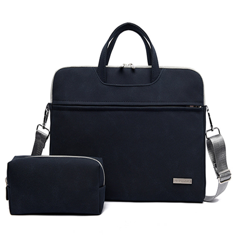 Leather Women Laptop Bag Notebook Carrying Case Briefcase For Macbook