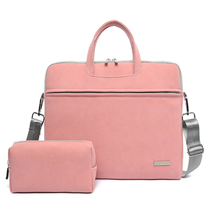 Leather Women Laptop Bag Notebook Carrying Case Briefcase For Macbook