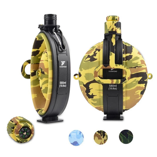Outdoor Military Water Bottle Silicone Large Capacity