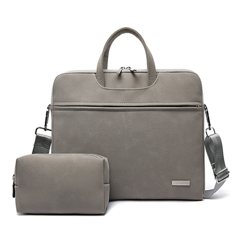 Leather Women Laptop Bag Notebook Carrying Case Briefcase For Macbook