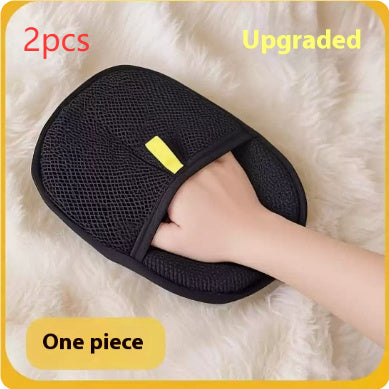 Pet Hair Remover Gloves Deshedding Brush Glove For Dog Cat Rabbit With Long Short Curly Hair
