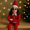Fashion Ozzy Christmas Elf Doll Xmas Trees Decoration Ornaments Music Godfather Classic Sitting Posture Noel Elf Plush Toys