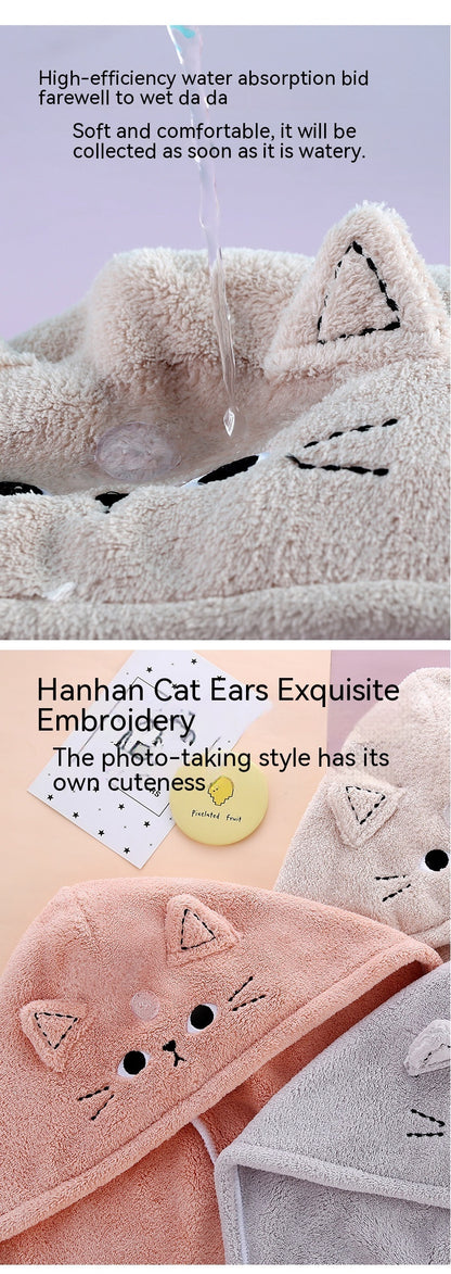 Coral Fleece Absorbent Hair Drying Towel