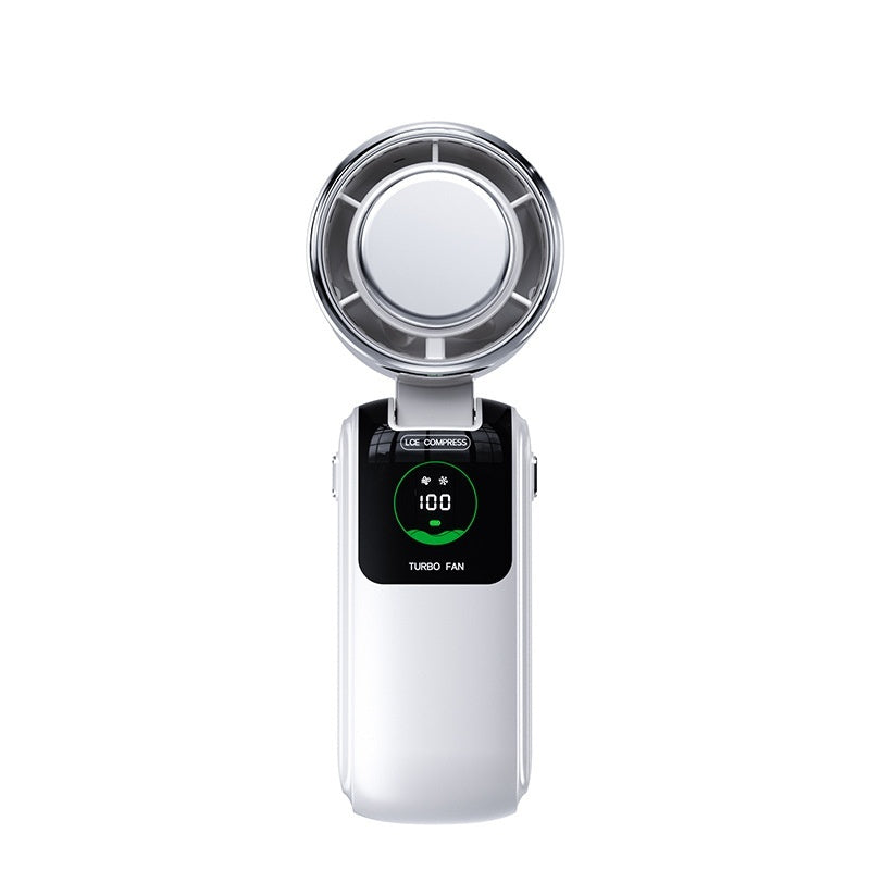 New Ice Pack High-Speed Handheld Eletirc Fan Speed Adjustable Folding Mini Fan Portable