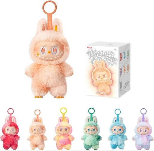 “Labubu Rainbow Buddy” Mystery Plush Keychain – Ultra-Soft Clip-On Collectible in 7 Surprise Pastel Colors